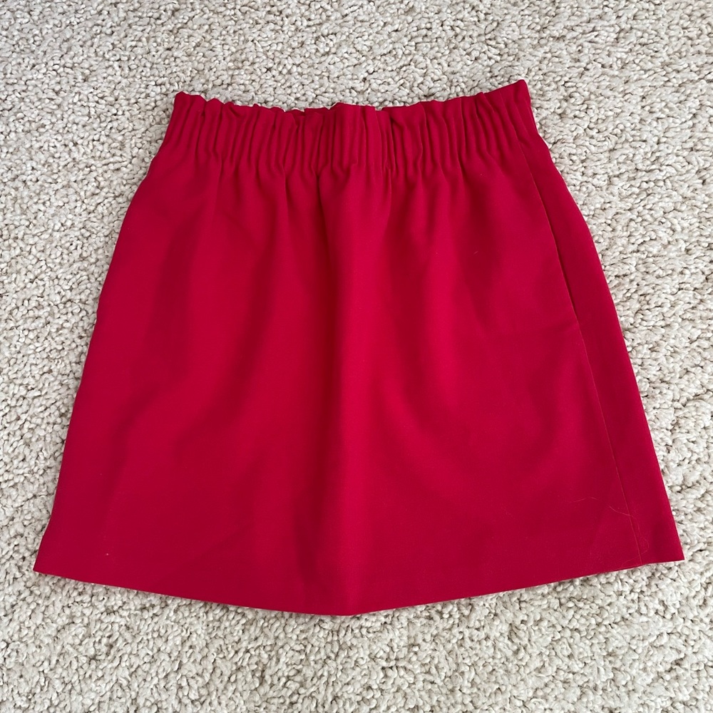 J Crew skirt. Bright Red. Size 2.